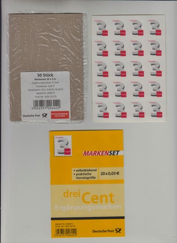 Markenset 0 03 - 3x, je