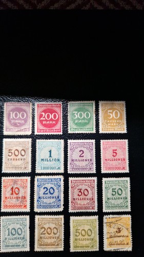 Briefmarken 16x deutsches - 16x,