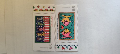 2er set briefmarken alles gute - alles,